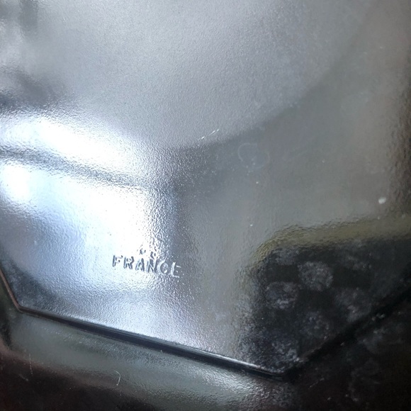 Set of 7 Vintage Arcoroc Black Glass Octagon 7 1/2" Salad Dessert Plates France - Picture 7 of 7